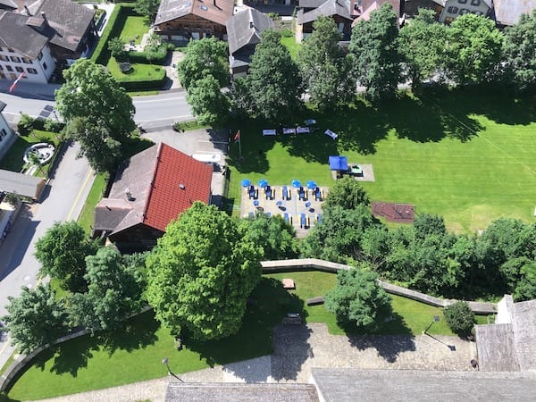 top school view of playground